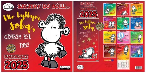 Kalendarz 2025 Sheepworld Szczery do bólu ŚCIENNY Kalendarz 2025 Sheepworld Szczery do bólu ŚCIENNY