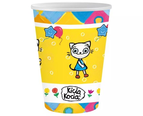 Kubek papierowy 250ml Kicia Kocia Go Op6szt 1 Kubek papierowy 250ml Kicia Kocia Go Op6szt 1
