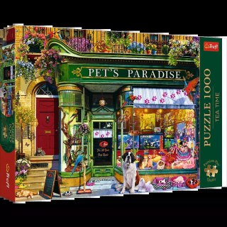 Puzzle 1000 elementów. Premium Plus. Tea Time. Raj dla zwierząt