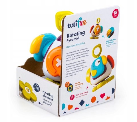 TULI FUN EDUKACYJNA OBROTOWA PIRAMIDKA TULI FUN EDUKACYJNA OBROTOWA PIRAMIDKA