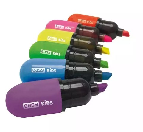 Zakreślacz Flash Mini Neon 6 kolorów EASY Zakreślacz Flash Mini Neon 6 kolorów EASY