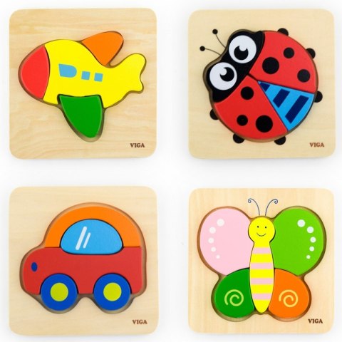 VIGA Pierwsze drewniane Puzzle maluszka Statek VIGA Pierwsze drewniane Puzzle maluszka Statek