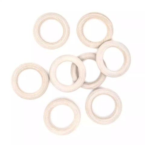 Drewniane kółko do markamy 45mm 8szt Drewniane kółko do markamy 45mm 8szt