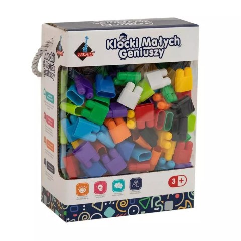 Klocki małych geniuszy - cegiełki 260 elementów Klocki małych geniuszy - cegiełki 260 elementów