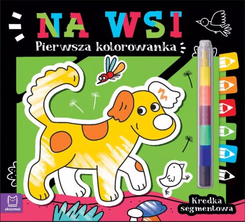 Na wsi. Kredka segmentowa. Pierwsza kolorowanka Na wsi. Kredka segmentowa. Pierwsza kolorowanka