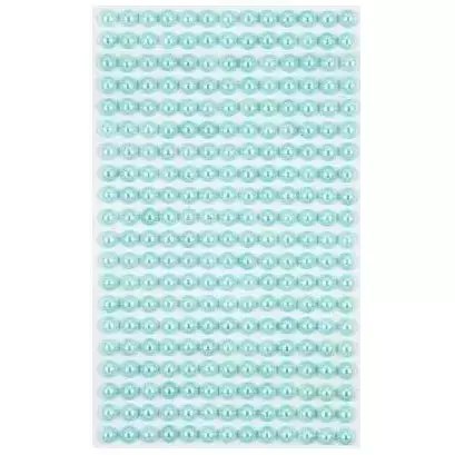 Perełki samoprzylepne turkusowe 6 mm 260 szt Perełki samoprzylepne turkusowe 6 mm 260 szt