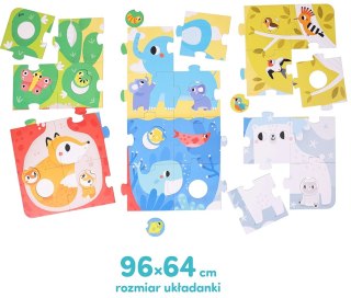 Duuuże puzzle z dziurką. Zwierzęta