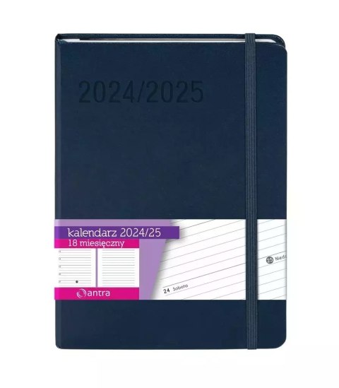 Kalendarz 2024/2025 Minimalizm A5 granatowy TNS Kalendarz 2024/2025 Minimalizm A5 granatowy TNS