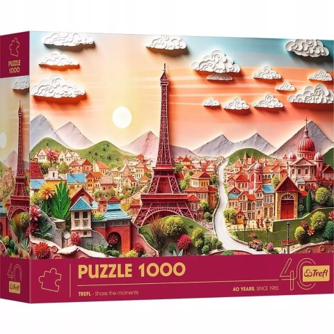 Puzzle 1000 Paper Art: Paryż TREFL Puzzle 1000 Paper Art: Paryż TREFL