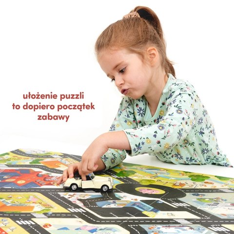 Duuuże puzzle 35 elementów. Droga dla pojazdów