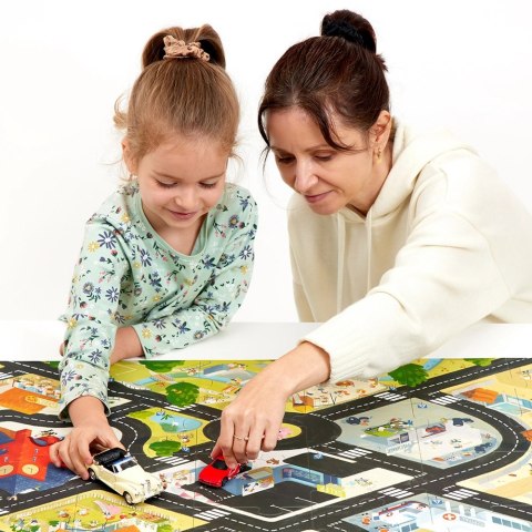 Duuuże puzzle 35 elementów. Droga dla pojazdów