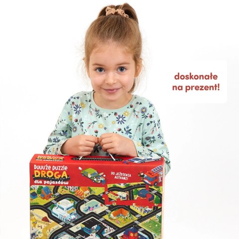 Duuuże puzzle 35 elementów. Droga dla pojazdów