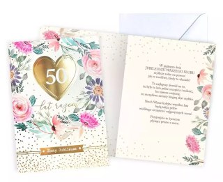 Karnet Rocznica ślubu 50