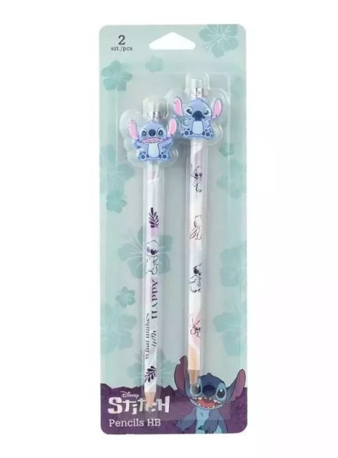 Ołówki z gumową nakładką Disney Fashion Stitch wzór 2 blister 2 szt. Ołówki z gumową nakładką Disney Fashion Stitch wzór 2 blister 2 szt.