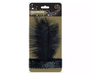 Opaska Retro Kabaret czarna