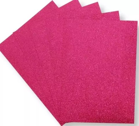 Pianka brokatowa fuksja 21x29,7cm 5szt Pianka brokatowa fuksja 21x29,7cm 5szt
