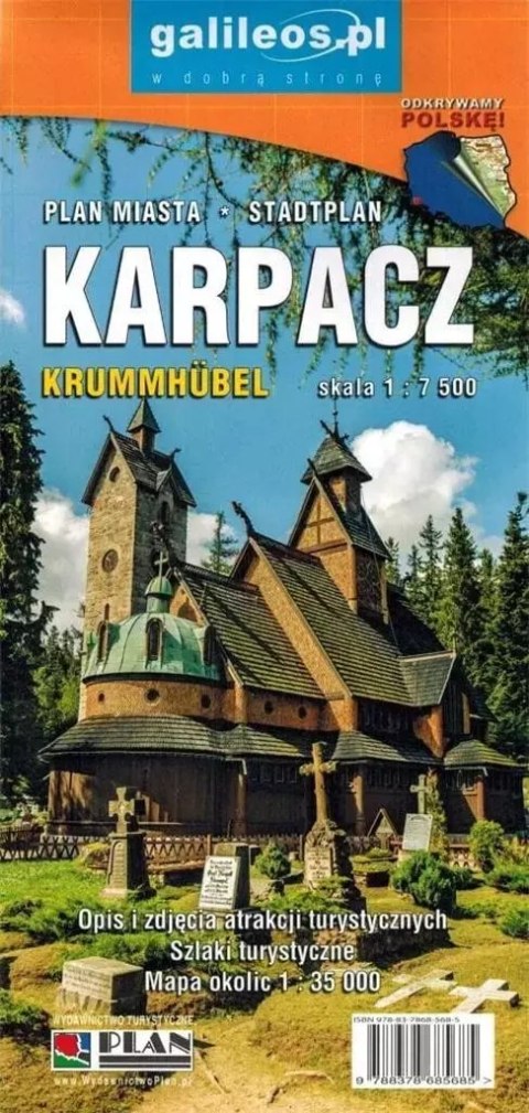 Plan miasta - Karpacz 1:7 500 Plan miasta - Karpacz 1:7 500