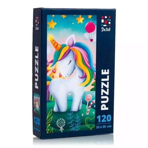 Puzzle 120 elementów. Mały słodki jednorożec Puzzle 120 elementów. Mały słodki jednorożec