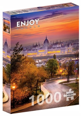 Puzzle ENJOY 1000 elementów Dzielnica Buda z węgierskim parlamentem 02115