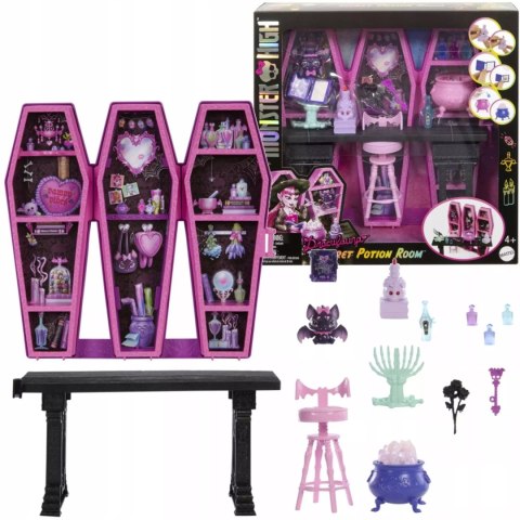 ZESTAW DO ZABAWY MONSTER HIGH SECRET POTION ROOM PLAYSET AKCESORIA