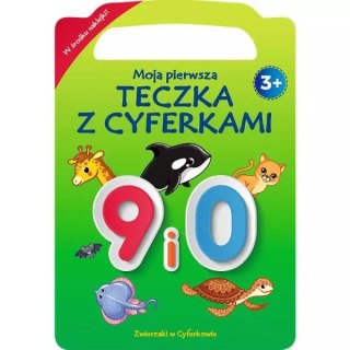 Zwierzaki w cyferkowie. Moja pierwsza teczka z cyferkami. 9 KS66676 Trefl