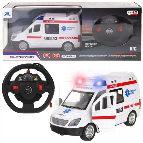 Auto Ambulans zdalnie sterowany, światło, dźwięk Auto Ambulans zdalnie sterowany, światło, dźwięk