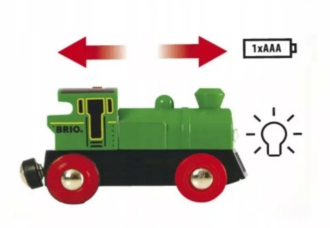 BRIO. Zielony parowóz