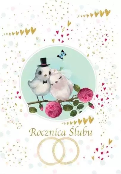 Kartka okolicznościowa Rocznica Ślubu TG11 Kartka okolicznościowa Rocznica Ślubu TG11