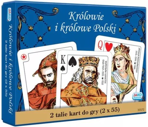 Karty 2 x 55 Królowie i królowe Polski Karty 2 x 55 Królowie i królowe Polski