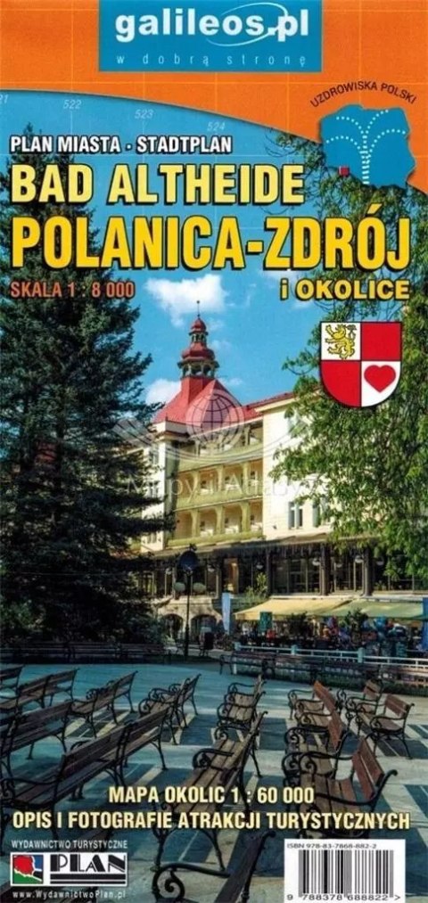 Mapa - Polanica Zdrój i okolice 1:8 000 Mapa - Polanica Zdrój i okolice 1:8 000