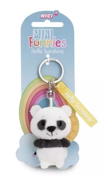 NICI 61342 Brelok pluszowy Panda Hello Sunshine 5cm GREEN NICI 61342 Brelok pluszowy Panda Hello Sunshine 5cm GREEN