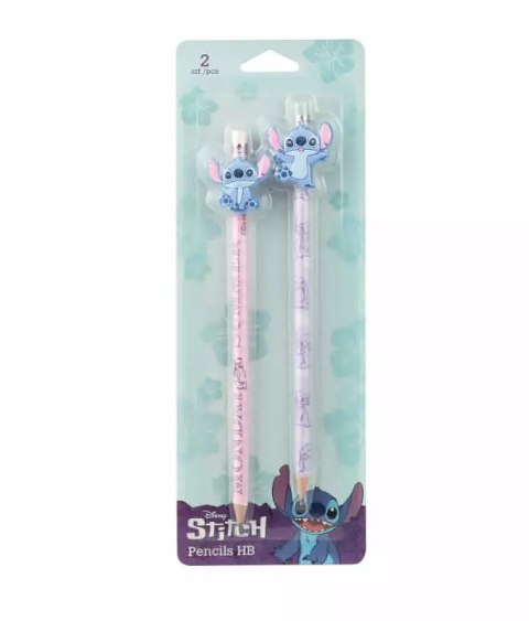 Ołówki z gumową nakładką Disney Fashion Stitch wzór 3 blister 2 szt. Ołówki z gumową nakładką Disney Fashion Stitch wzór 3 blister 2 szt.