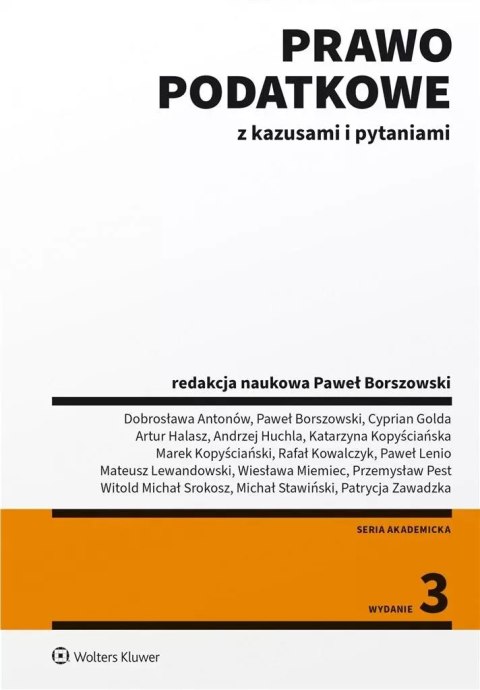 Prawo podatkowe z kazusami i pytaniami w.3 Prawo podatkowe z kazusami i pytaniami w.3