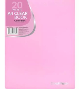 Teczka clear book A4 Coolpack Pastel 20 koszulek róż