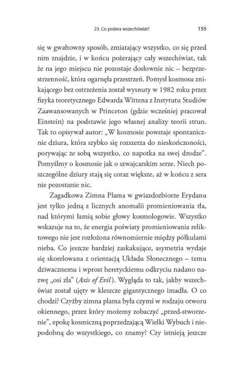 Co pożera wszechświat? I inne zagadki kosmosu