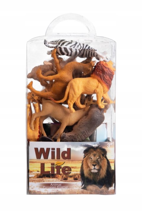 DZIKIE ZWIERZĘTA FIGURKI SAFARI 12 SZT + MATA DZIKIE ZWIERZĘTA FIGURKI SAFARI 12 SZT + MATA