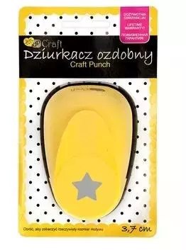 Dziurkacz ozdobny 3,7cm gwiazda Dziurkacz ozdobny 3,7cm gwiazda
