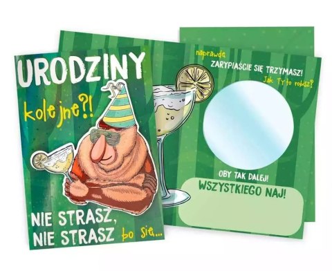 Karnet B6 Urodziny męskie lusterko Karnet B6 Urodziny męskie lusterko