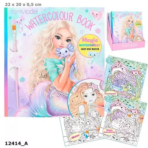 Zestaw Watercolour Top Model z pędzelkiem 12414A Zestaw Watercolour Top Model z pędzelkiem 12414A
