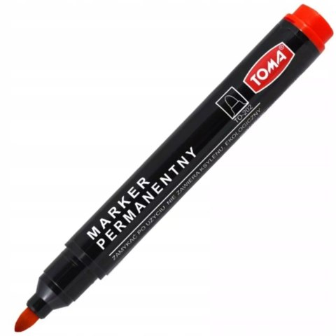 Marker permanentny Toma TO-202-02, czerwony