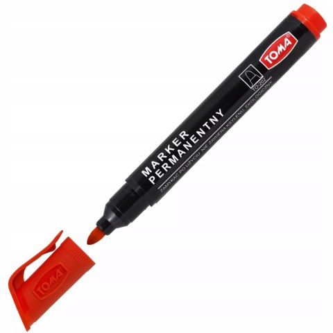 Marker permanentny Toma TO-202-02, czerwony