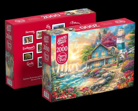 Puzzle 2000 elementów. Wschód słońca nad morzem 50002