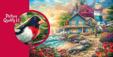 Puzzle 2000 elementów. Wschód słońca nad morzem 50002