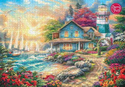 Puzzle 2000 elementów. Wschód słońca nad morzem 50002