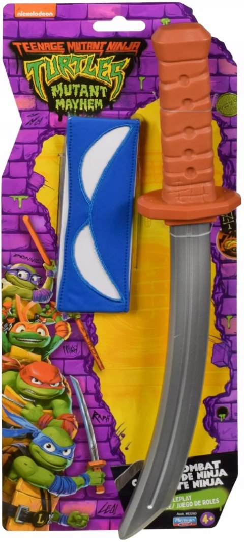 WOJOWNICZE ŻÓŁWIE NINJA Movie Mutant Mayhem Leonardo, zestaw do odgrywania ról WOJOWNICZE ŻÓŁWIE NINJA Movie Mutant Mayhem Leonardo, zestaw do odgrywania ról