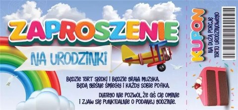 Zaproszenie Urodziny (10szt) Zaproszenie Urodziny (10szt)