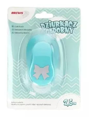 Dziurkacz ozdobny - Kokarda 2,5cm MIX Dziurkacz ozdobny - Kokarda 2,5cm MIX