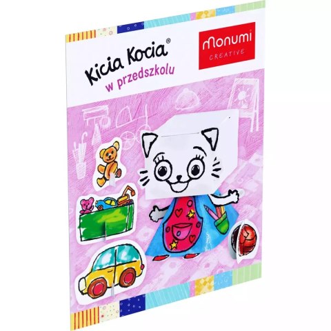 Kolorowanka 3D Kicia Kocia w przedszkolu Kolorowanka 3D Kicia Kocia w przedszkolu