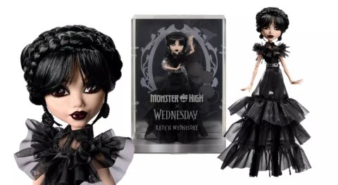 Lalka MONSTER HIGH X Wednesday Rave HXJ03 Lalka MONSTER HIGH X Wednesday Rave HXJ03