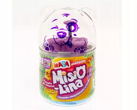Misiolina Masa plastyczna błękitna 60g + 1 foremka Misiolina Masa plastyczna błękitna 60g + 1 foremka